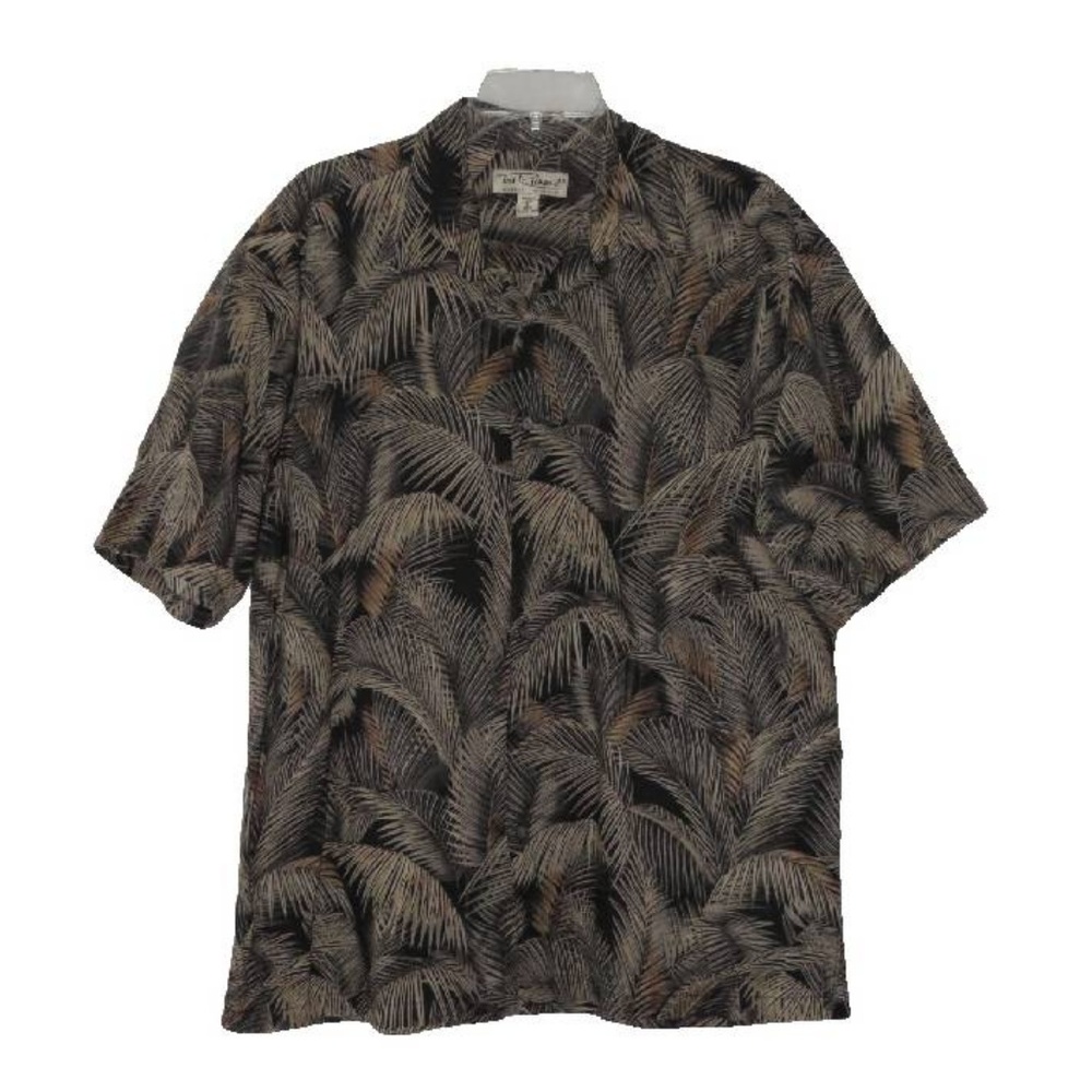 TORI RICHARD Mens L TROPICAL BUTTON SHIRT Pocket - Picture 2 of 5